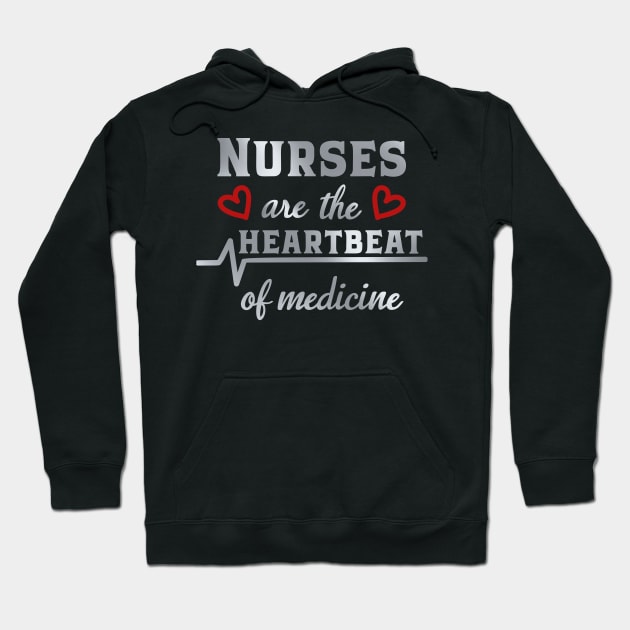 Nurses Are The Heart Beat Of medicine Hoodie by DragonTees